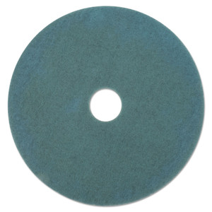 3M Ultra High-Speed Floor Burnishing Pads 3100, 27" Diameter, Aqua, 5/Carton (MMM20264) View Product Image