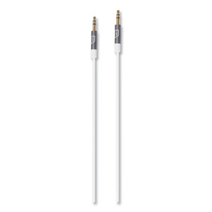 Targus iStore 3.5 mm AUX Audio Cable, 4.9 ft, White (TRGACC100009CAI) View Product Image
