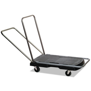 Rubbermaid Commercial Utility-Duty Home/Office Cart, 250 lb Capacity, 20.5 x 32.5, Platform, Black (RCP440000) View Product Image