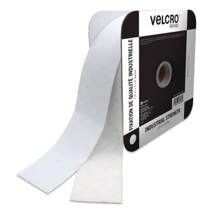 VELCRO Brand Industrial Strength Heavy-Duty Fasteners, 2" x 25 ft, White