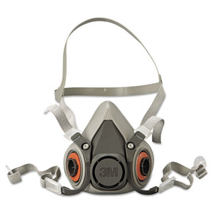 3M Half Facepiece Respirator 6000 Series, Reusable, Medium MMM6200