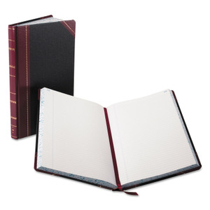 Boorum & Pease Record and Account Book, Custom Rule, Black/Red/Gold Cover, 13.75 x 8.38 Sheets, 300 Sheets/Book (BOR9300R) View Product Image