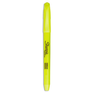 Sharpie Pocket Style Highlighter Value Pack, Yellow Ink, Chisel Tip, Yellow Barrel, 36/Pack