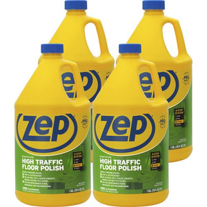 Zep High-Traffic Floor Finish - 128 fl oz (4 quart) - Durable - Clear, Green