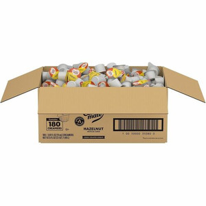 Coffee mate Hazelnut Nondairy Liquid Creamer Singles - Hazelnut Flavor - 0.38 fl oz (11 mL) - 180 Serving