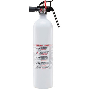 Kidde Fire And Safety Kitchen Fire Extinguisher, w/Metal Valve, 2.5lbs, White (KID21008173MTL) View Product Image