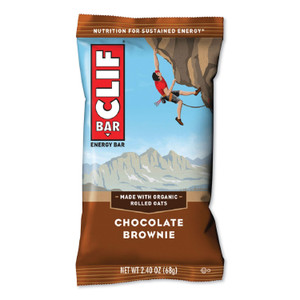 CLIF Bar Energy Bar, Chocolate Brownie, 2.4 oz Bar, 12 Bars/Box CLIF Bar Energy Bar, Chocolate Brownie, 2.4 oz Bar, 12 Bars/Box