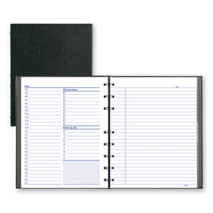 Blueline NotePro Undated Daily Planner, 9.25 x 7.25, Black Cover, Undated (REDA29C81) View Product Image