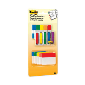 Post-it Flags and Tabs Combo Pack, Assorted Primary Colors, 230/Pack (MMM686XLP) View Product Image