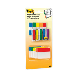 Post-it Flags and Tabs Combo Pack, Assorted Primary Colors, 230/Pack