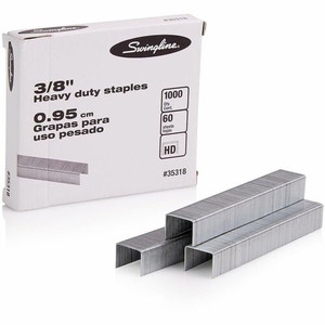 Swingline Premium Heavy-Duty Staples - Heavy Duty - 3/8" Leg - Holds 60 Sheet(s) - for Paper - Chisel Point