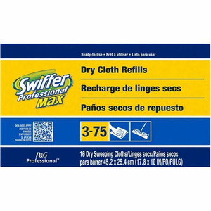 Swiffer Max Dry Cloth Refills - 17.9" Width x 10" Depth - Cloth - White