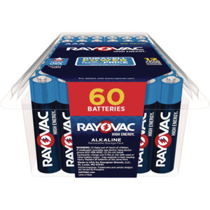 Rayovac Alkaline AAA Batteries, 60/Pack