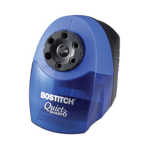 Bostitch QuietSharp 6 Classroom Electric Pencil Sharpener, AC-Powered, 6.13 x 10.69 x 9, Blue (BOSEPS10HC) View Product Image