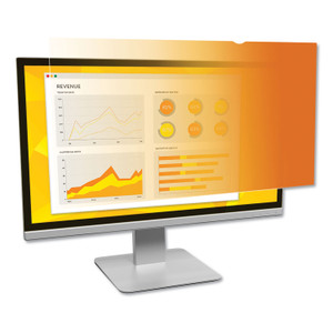 3M Gold Frameless Privacy Filter for 23" Widescreen Flat Panel Monitor, 16:9 Aspect Ratio (MMMGF230W9B) View Product Image