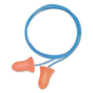 Howard Leight by Honeywell MAXIMUM Single-Use Earplugs, Corded, 33NRR, Coral, 100 Pairs (HOWMAX30) View Product Image