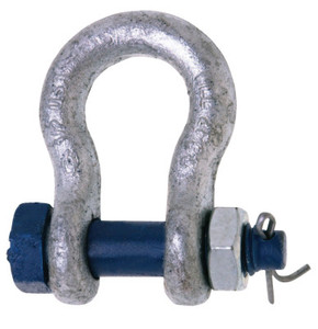 999 1" 8-1/2T ANCHOR SHACKLE W/SAFET PIN CARBON View Product Image