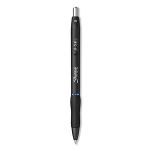 Sharpie S-Gel S-Gel High-Performance Gel Pen, Retractable, Bold 1 mm, Blue Ink, Black Barrel, Dozen (SAN2096187) View Product Image