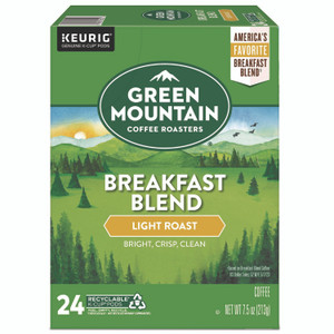 Green Mountain Coffee Breakfast Blend Coffee K-Cup Pods, 24/Box