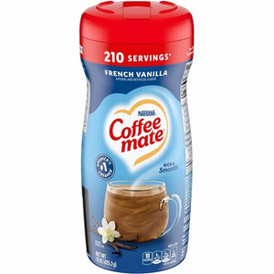 Coffee mate French Vanilla Powdered Coffee Creamer Canister - French Vanilla Flavor - 0.94 lb (15 oz) - 141 Serving