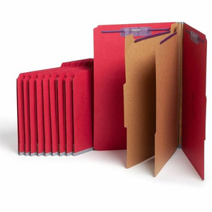 Smead SafeSHIELD 2/5 Tab Cut Legal Recycled Classification Folder - 8 1/2" x 14" - 2" Expansion - 2 x 2S Fastener(s) - 2" for Folder - Top Tab Location - (SMD19031)