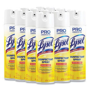 Professional LYSOL Brand Disinfectant Spray, Original Scent, 19 oz Aerosol Spray, 12/Carton (RAC04650CT) View Product Image
