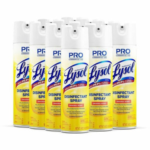 Professional Lysol Original Disinfectant Spray - For Multi Surface - 19 fl oz (0.6 quart) - Original Scent - Recommended For: Germs Remover - Pleasant Scent, Disinfectant, CFC-free