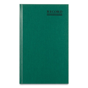 National Emerald Series Account Book, Green Cover, 12.25 x 7.25 Sheets, 500 Sheets/Book (RED56151) View Product Image