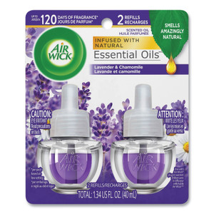 Air Wick Scented Oil Refill, Lavender and Chamomile, 0.67 oz, 2/Pack (RAC78473PK) View Product Image