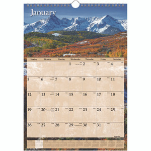 CALENDAR;WALL;SCENIC;12X17