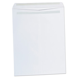 Universal Self-Stick Open End Catalog Envelope, #15 1/2, Square Flap, Self-Adhesive Closure, 12 x 15.5, White, 100/Box