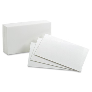 Oxford Top Quality Ruled Index Cards - 4" x 6" - 85 lb Basis Weight - Sustainable Forestry Initiative (SFI) - White