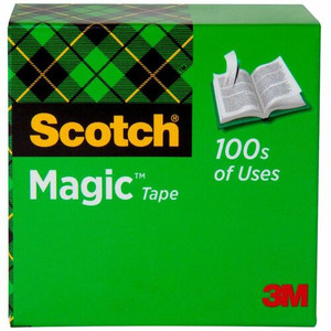 Scotch Invisible Magic Tape - 36 yd Length x 1" Width - 1" Core - Matte - Clear - Split Resistant, Tear Resistant - (MMM81011296)