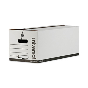 Universal Deluxe Quick Set-up String-and-Button Boxes, Letter Files, White, 12/Carton