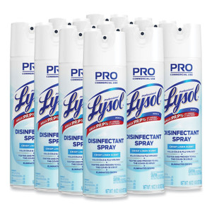 Professional LYSOL Brand Disinfectant Spray, Crisp Linen, 19 oz Aerosol Spray, 12/Carton RAC74828CT (RAC74828CT) View Product Image