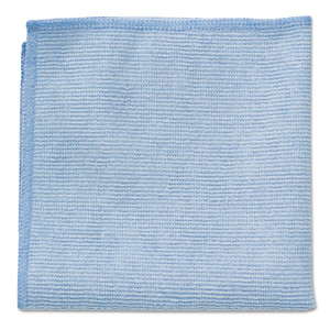 Rubbermaid Commercial Microfiber Cleaning Cloths, 16 x 16, Blue, 24/Pack RCP1820583 (RCP1820583) View Product Image