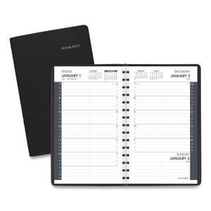 AT-A-GLANCE Daily Appointment Book with 15-Minute Appointments, One Day/Page: Mon to Sun, 8 x 5, Black Cover, 12-Month (Jan to Dec): 2024 View Product Image