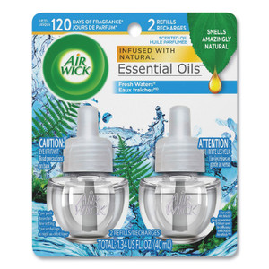 Air Wick Scented Oil Refill, Fresh Waters, 0.67 oz, 2/Pack