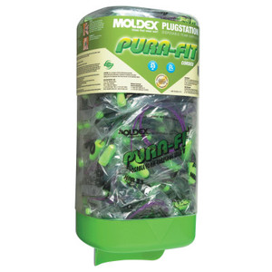 Moldex Plugstation Dispenser With Corded Pura-Fit Earplugs  Foam  Green  Corded (507-6882)