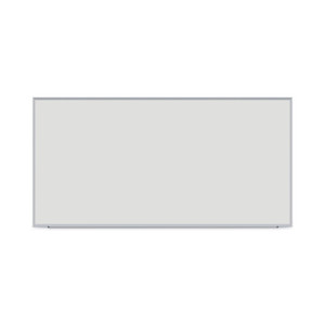 Universal Deluxe Melamine Dry Erase Board, 96" x 48", White Surface, Anodized Aluminum Frame