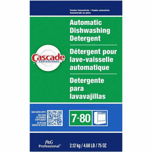 Cascade Professional Automatic Dishwasher Detergent Powder - For Dish - 75 oz (4.69 lb) - Fresh Scent - White