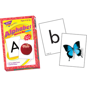 Trend Enterprises Alphabet Match Me Flash Cards, 3"x3-7/8", 6 And Up (TEPT58001) View Product Image