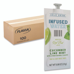 FLAVIA Cucumber Lime Mint Infused Water Freshpack, 100/Carton