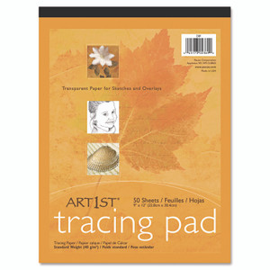 Pacon Art1st Parchment Tracing Paper, 16 lb, 9 x 12, White, 50/Pack