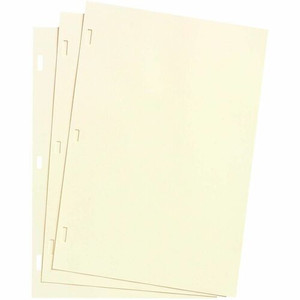 Wilson Jones Plain Ledger Paper - 28 lb - Letter - 8.50" x 11" Sheet Size - 3 x Holes - Ivory