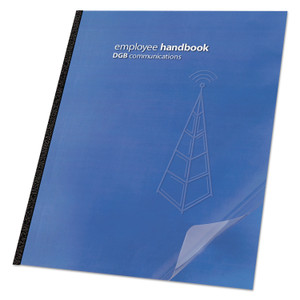 GBC Clear View Presentation Covers for Binding Systems, Clear, 11.25 x 8.75, Unpunched, 100/Box
