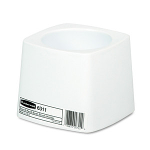 Rubbermaid Commercial Commercial-Grade Toilet Bowl Brush Holder, White Rubbermaid Commercial Commercial-Grade Toilet Bowl Brush Holder, White