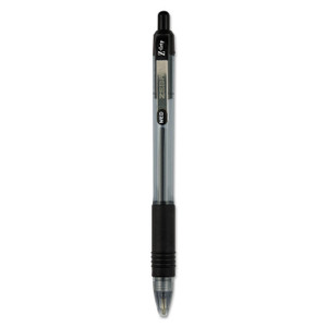 Zebra Z-Grip Ballpoint Pen, Retractable, Medium 1 mm, Black Ink, Clear/Black Barrel, 48/Pack