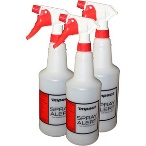 Spray Alert Spray Bottle - Leak Proof - 10.6" Height x 4.5" Width - White