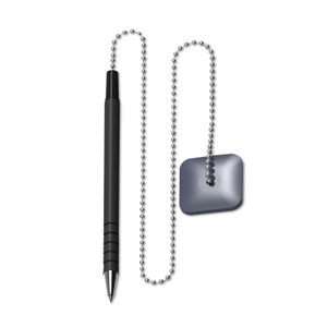 Universal Ballpoint Counter Pen, Medium 0.7 mm, Black Ink, Black Barrel (UNV15625) View Product Image